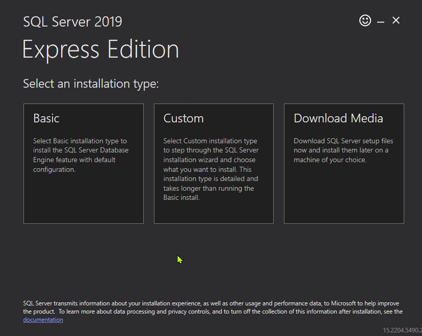 SQL Server 2019 Express Edition